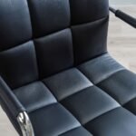 🪑 Luxury Adjustable Bar Stool Chair with Cushioned Armrests – Model: BC-S7 Black Leatherette Bar Stool - Image 5