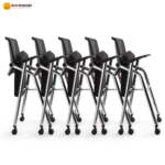 🪑 SH-3032 Training / Office Chair with Writing Pad | Fabric & Mesh Seating  Smart Utility • Comfortable Seating • Classroom & Office Ready - Image 6