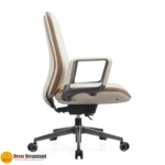 🪑 TB-135 Office Chair – White | Premium PU Upholstery  Elegant • Comfortable • Professional Seating Solution - Image 3