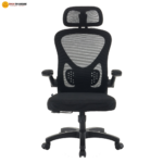 🪑 922 Ergonomic Office Chair | Black Frame & Black Mesh  Headrest Support • Eco-Friendly Seating • Modern Office Comfort - Image 2