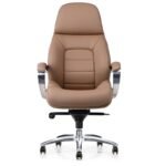 🪑 AM 188A – Premium Executive Office Chair | PU Leather Ergonomic Design with Aluminum Base - Image 6
