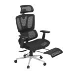 🪑 A121ST-Black Adjustable Ergonomic Office Chair with Mesh Back, Sponge Seat & Iron Frame - Image 6