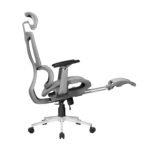 🪑 A121S Gray Adjustable Ergonomic Office Chair with Mesh Back, Sponge Seat & Iron Frame - Image 6