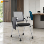 🪑 SH-3032 Training / Office Chair with Writing Pad | Fabric & Mesh Seating  Smart Utility • Comfortable Seating • Classroom & Office Ready - Image 7