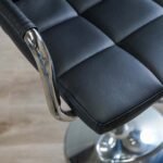 🪑 Luxury Adjustable Bar Stool Chair with Cushioned Armrests – Model: BC-S7 Black Leatherette Bar Stool - Image 9