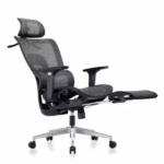 Ergonomic Office Chair 801H – Mesh Back with 3D Armrests, Tilt Lock & Square Taper Base – Black & Gray - Image 4