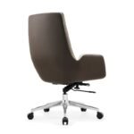 GB83-White – Comfortable Executive PU Leather Office Chair | Swivel Adjustable High-Back Chair for Manager, Boss & CEO - Image 3
