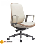 🪑 TB-135 Office Chair – White | Premium PU Upholstery  Elegant • Comfortable • Professional Seating Solution - Image 2