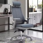 Office Chair 2020A/B – Ergonomic Mesh Chair with Adjustable Headrest, Lumbar Support & Height Adjustment – High Back & Low Back – Black & Gray - Image 5