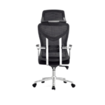 Ultimate Ergonomic Office Chair with 3D Armrests & Chrome Base – Model 911S – Black & Gray - Image 8