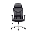 Ultimate Ergonomic Office Chair with 3D Armrests & Chrome Base – Model 911S – Black & Gray