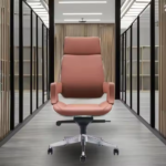 6909A Brown – Premium Leather Office Chair with Ergonomic Design & Adjustable Height – Executive Comfort for Modern Workspaces - Image 2