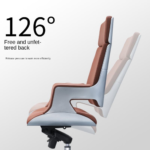 6909A Brown – Premium Leather Office Chair with Ergonomic Design & Adjustable Height – Executive Comfort for Modern Workspaces - Image 7