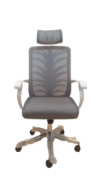 Ergonomic Mesh Office Chair with Foam Seat and Iron Frame 988 Gray Office Chair - Image 6
