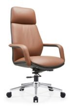A-822 Office Chair – PU Leather with Metal Legs - Image 5