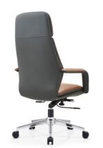 A-822 Office Chair – PU Leather with Metal Legs - Image 3