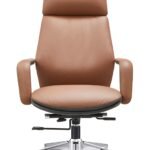 A-822 Office Chair – PU Leather with Metal Legs