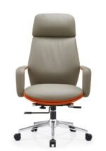 A1-822 Office Chair – PU Leather with Metal Legs | Modern Professional Seating
