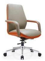 B-822 Office Chair – PU Leather with Metal Legs | Modern Premium Seating - Image 5