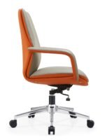 B-822 Office Chair – PU Leather with Metal Legs | Modern Premium Seating - Image 4