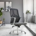 🪑 717B Ergonomic Office Chair | Grey Mesh  Professional Comfort • Heavy-Duty Build • Reliable Performance - Image 3