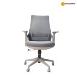 2020A – Grey | Premium Mesh Office Chair with Chrome Base & PP Frame - Image 2