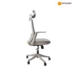 XY-909A Ergonomic Office Chair – White Moulded Foam Seat, Mesh Back, Class-3 Gas Lift, One-Lock Tilt & 330mm Nylon Base - Image 3