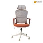 2356 A – Red Premium Mesh Office Chair | Breathable Mesh, Foam Cushion, Metal Frame & Nylon Base - Image 4