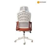 2356 A – Red Premium Mesh Office Chair | Breathable Mesh, Foam Cushion, Metal Frame & Nylon Base - Image 2