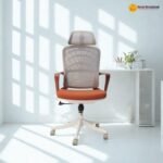 2356 A – Red Premium Mesh Office Chair | Breathable Mesh, Foam Cushion, Metal Frame & Nylon Base