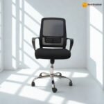 OC-B1054 Ergonomic Office Chair – Mesh Back, Linkage PP Arms, Multi-Functional Mechanism, Class-2 Gas Lift & Chrome Base