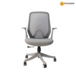 🪑 XY-909B Ergonomic Office Chair | White Mesh & Moulded Foam  Modern Comfort • Durable Build • Professional Office Seating - Image 4