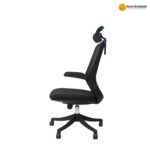 🪑 313A Black – Mesh Office Chair | PP Frame, Foam Seat & Iron Support - Image 3