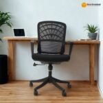 🪑 2356-A Black Ergonomic Mesh Office Chair | Foam Cushion & Iron Frame  Modern Design • Daily Comfort • Reliable Office Seating