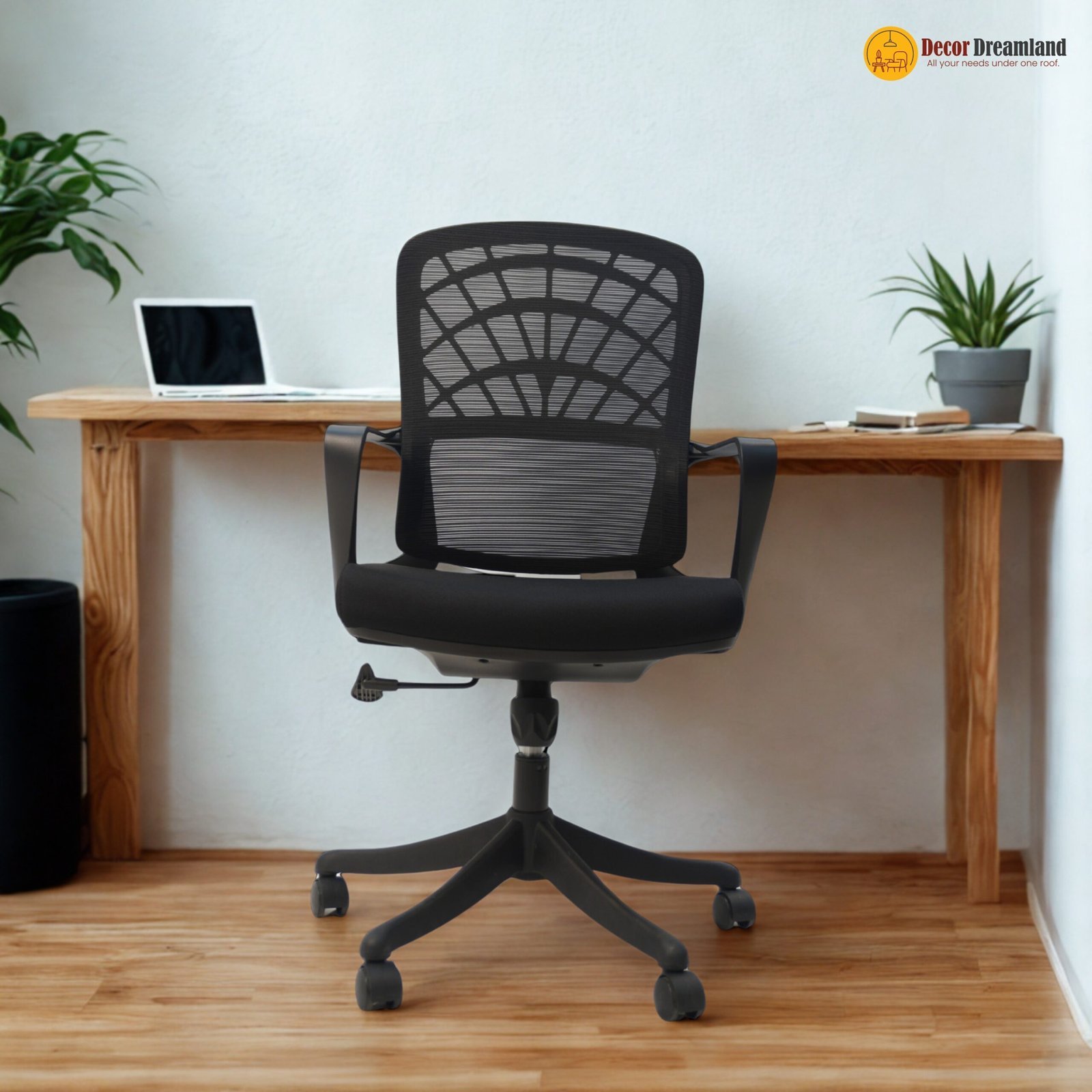 Untitled-design-4-13-scaled-1.jpg 🪑 2356-A Black Ergonomic Mesh Office Chair | Foam Cushion & Iron Frame Modern Design • Daily Comfort • Reliable Office Seating - Image 1