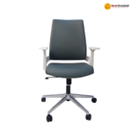 MD 2202B Ergonomic Office Chair – Moulded Foam | Nylon Back Frame | Chrome Base | PU Noiseless Casters - Image 4