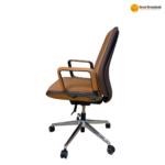 🪑 TB-135 Office Chair – Orange | Premium PU Upholstery  Bold • Comfortable • Professional Seating Solution - Image 2