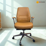 AM 2405B Premium Executive Chair – PU Leather + Foam + Aluminium Base
